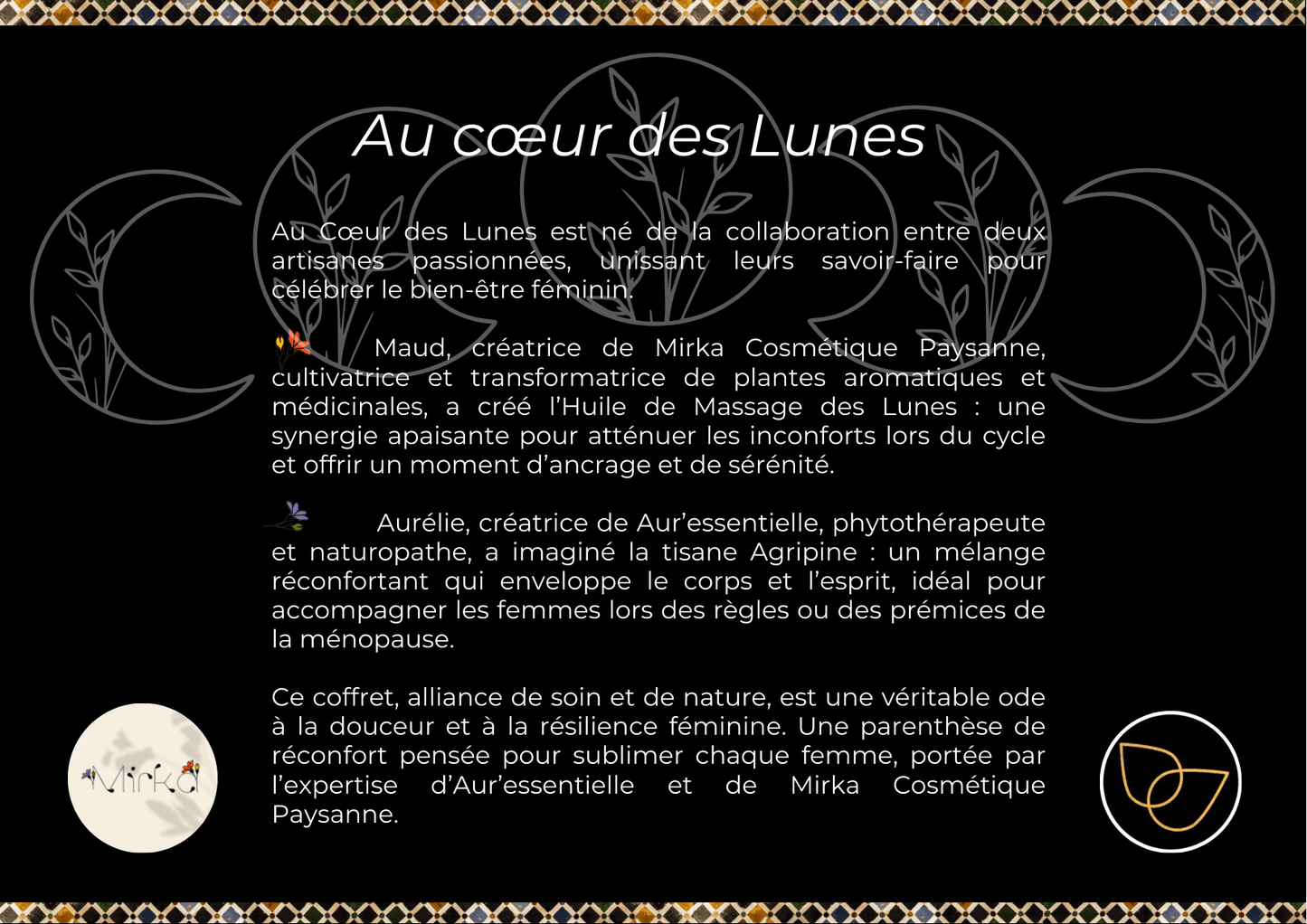 Coffret Bien-Être des Lunes – Cadeau Naturel et Féminin - Aur'essentielle