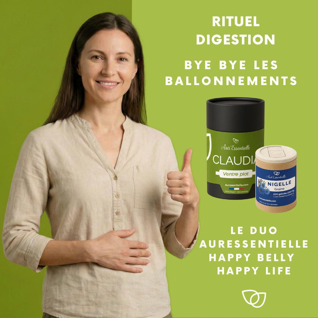 Rituel Digestion Aur'essentielle - tisane Claudia et Nigelle, cure 90 jours
